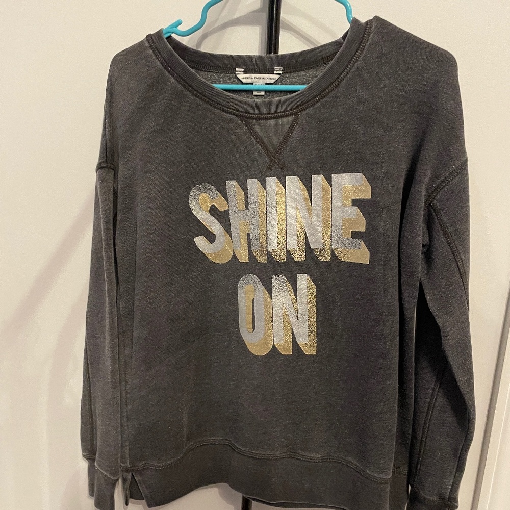 American Eagle Grey Long Sleeve